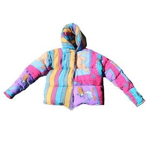 Handmade Vintage Lion King Puffy Jacket